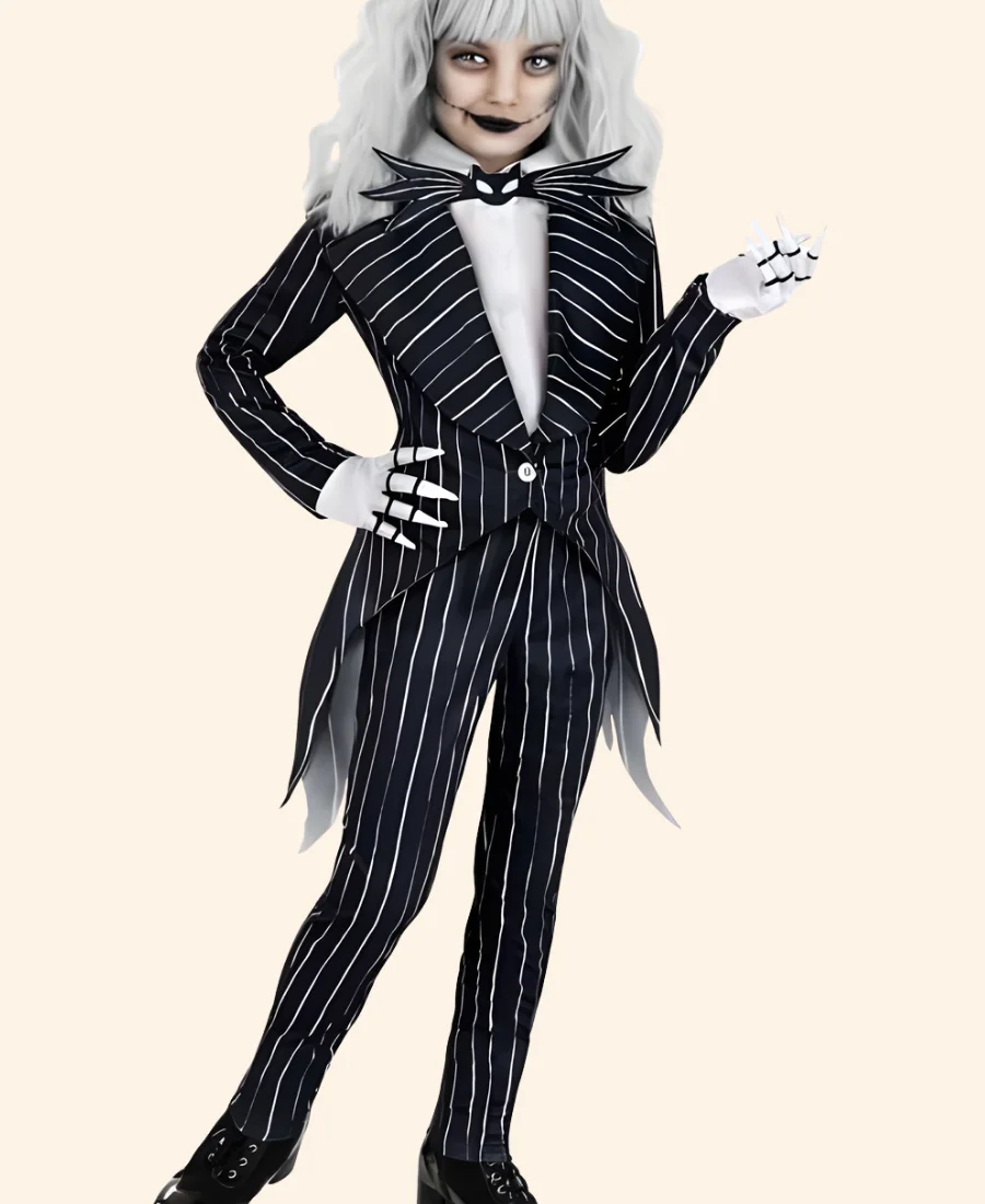 The Nightmare Before Christmas Jack Skellington Tailcoat Suit Front Image