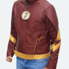 The Once And Future Flash Leather Jacket Front Image