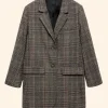 The Santa Class Kate Plaid Blazer Front Image