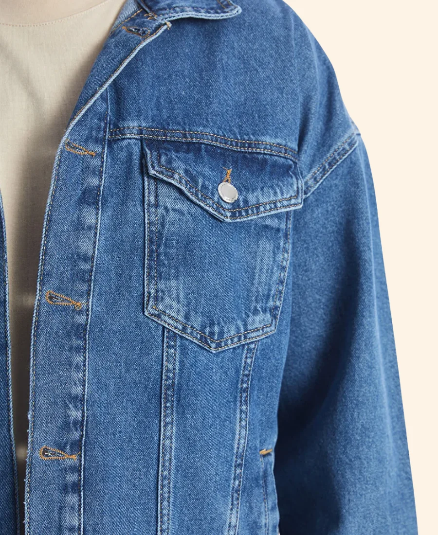 The Summer I Turned Pretty Belly Denim Jacket Shoulder Image