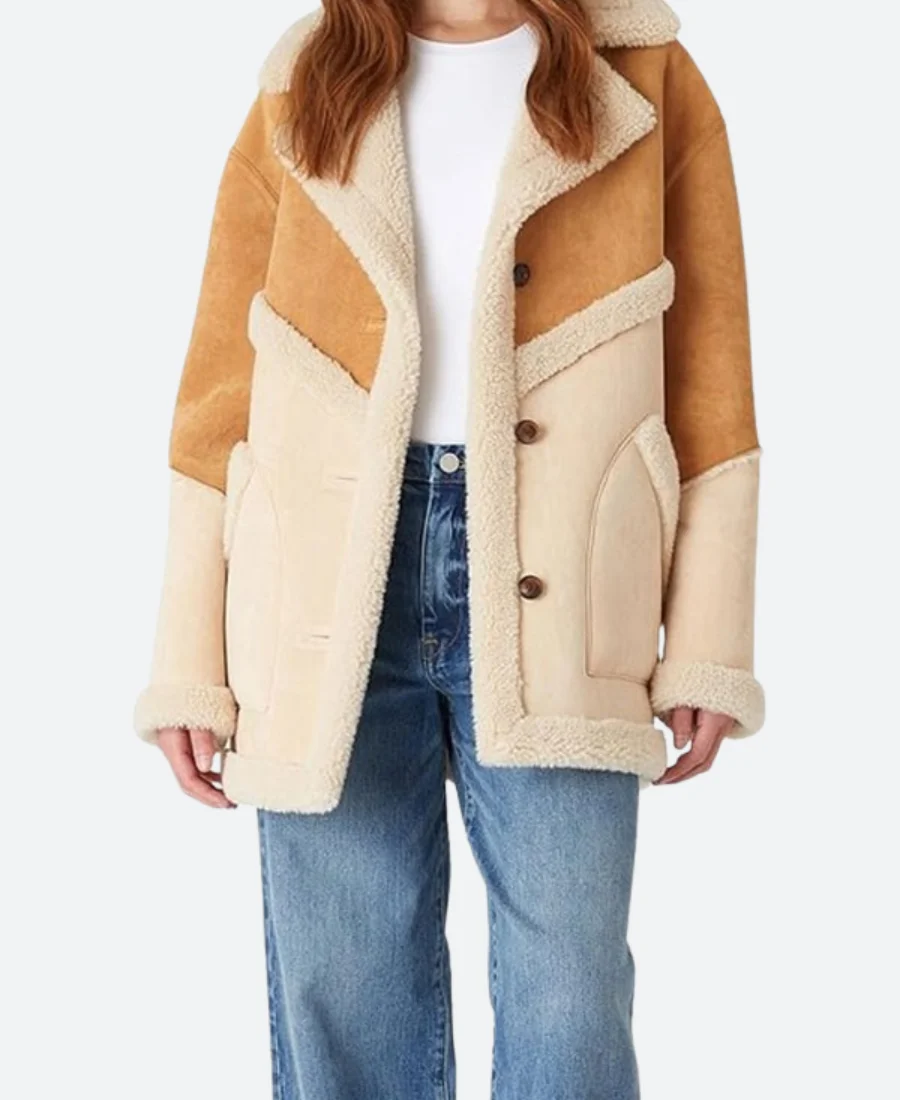 The Today Show 2025 Jenna Bush Hager Suede Leather Jacket