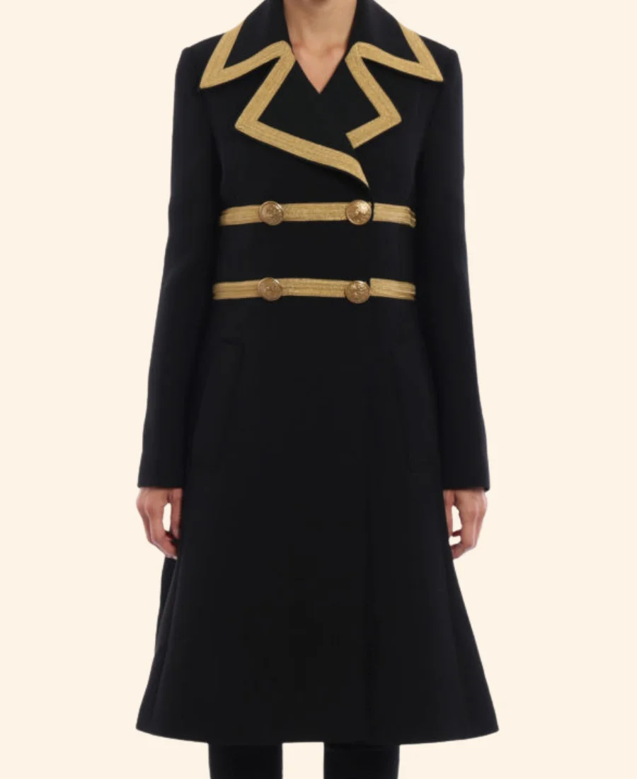 The Today Show Savannah Guthrie Metallic Trim Coat