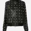 The Traitors Us S3 Carolyn Wiger Studded Leather Jacket Front Image