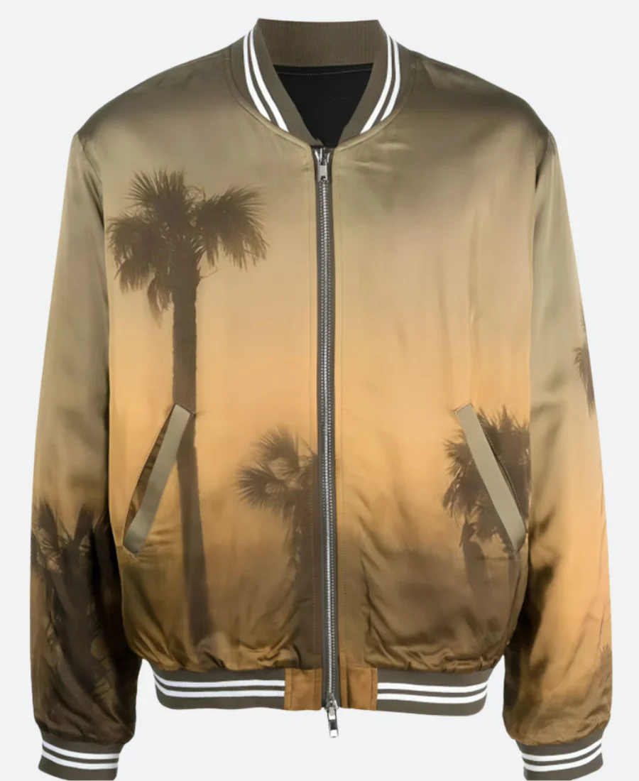 The Voice S26 Michael Buble Palm Tree Bomber Jacket