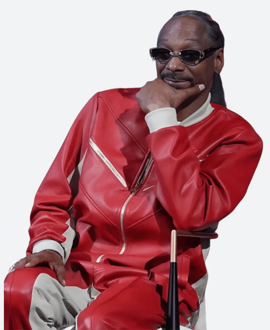 The Voice S26 Snoop Dogg Leather Red Tracksuit