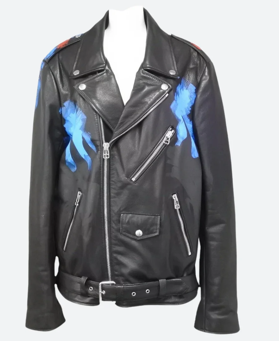 The Voice S27 Michael Buble Biker Leather Jacket