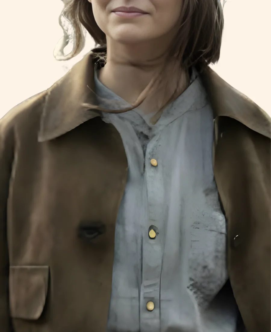 The Walking Dead Daryl Dixon S03 Isabelle Carrière Suede Leather Jacket Actor Imagge