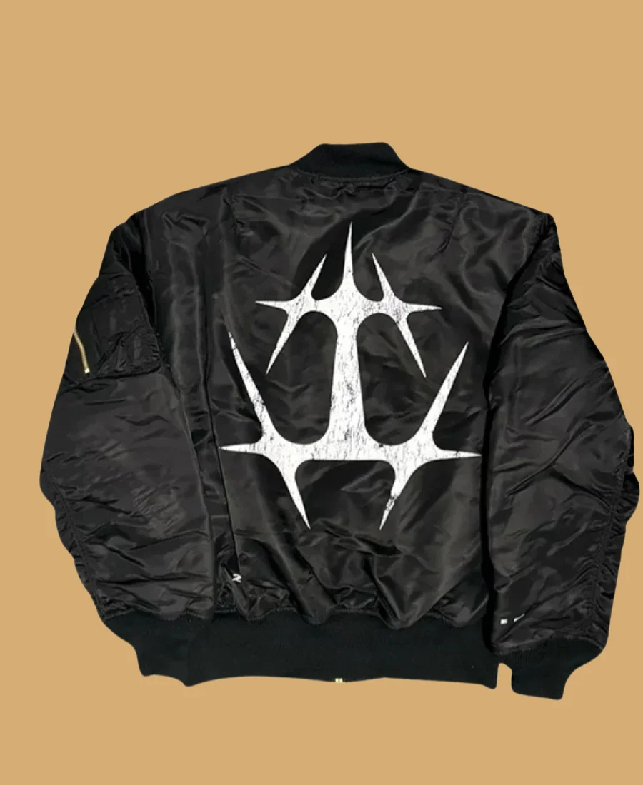 The Weeknd X Alpha Industries The End Bomber Jacket Back Image