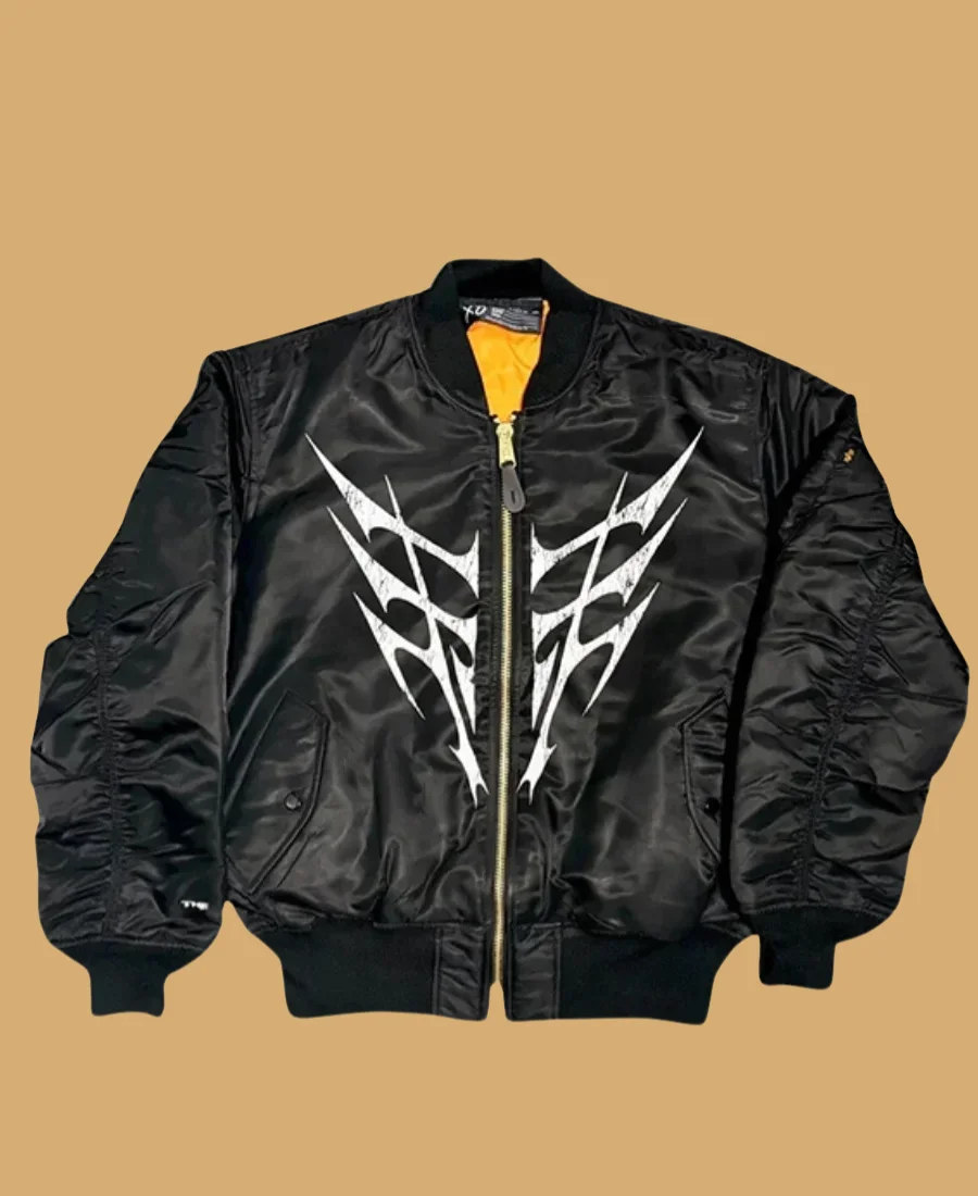 The Weeknd X Alpha Industries The End Bomber Jacket Front Image