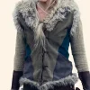 The Witcher S04 Ciri Suede Leather Fur Vest Actor Image
