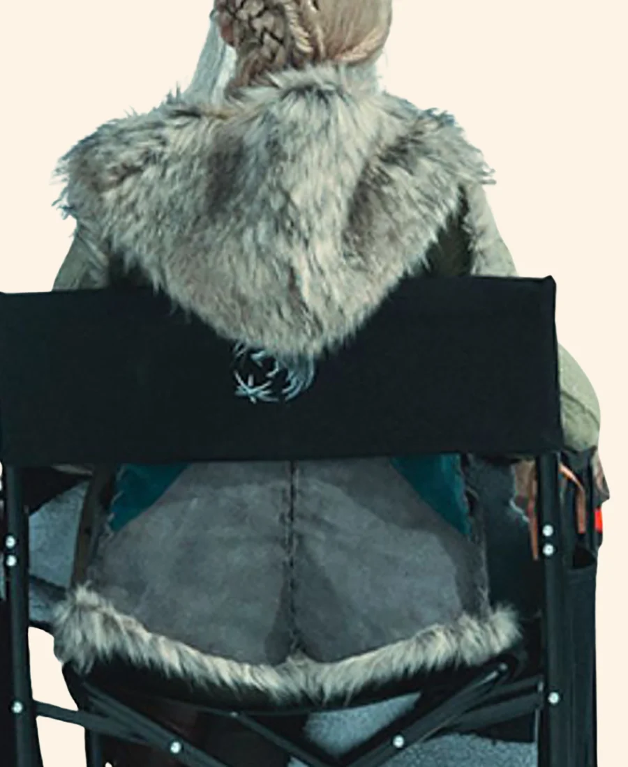 The Witcher S04 Ciri Suede Leather Fur Vest