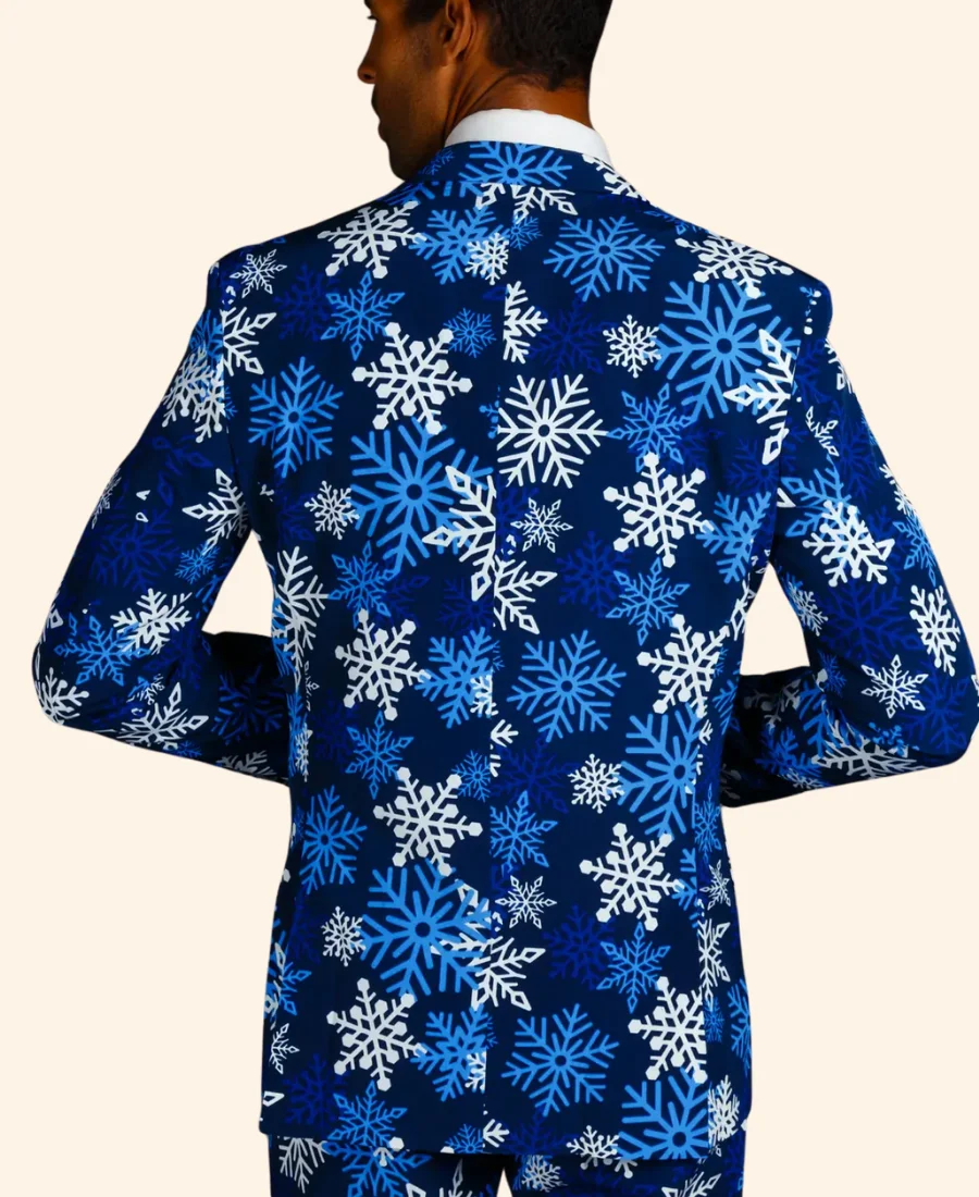The Young Frosty Snowflake Christmas Blazer Back Image