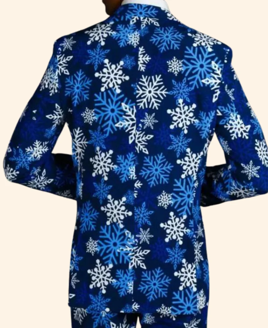 The Young Frosty Snowflake Christmas Blazer Back Image