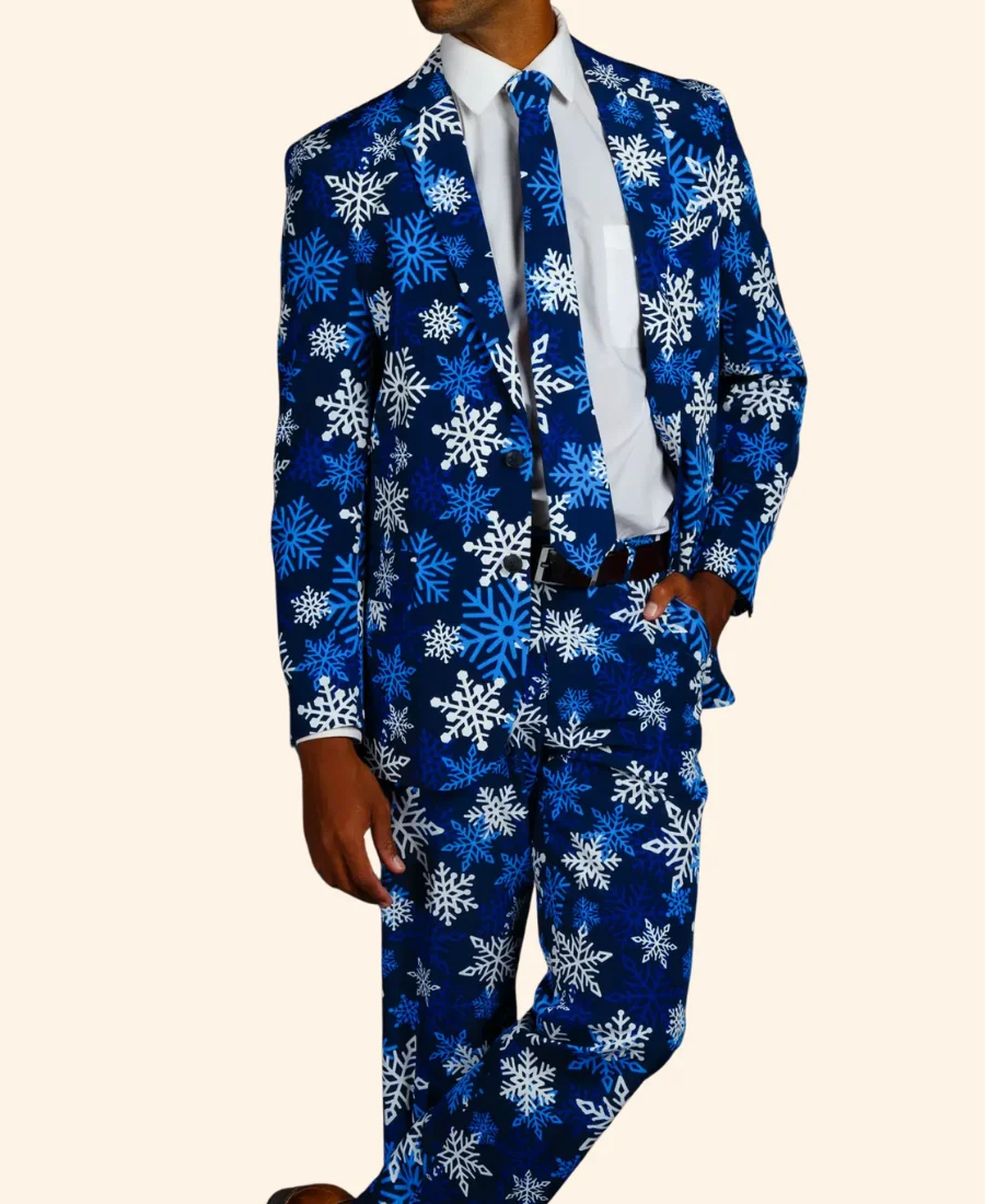 The Young Frosty Snowflake Christmas Suit Front Image