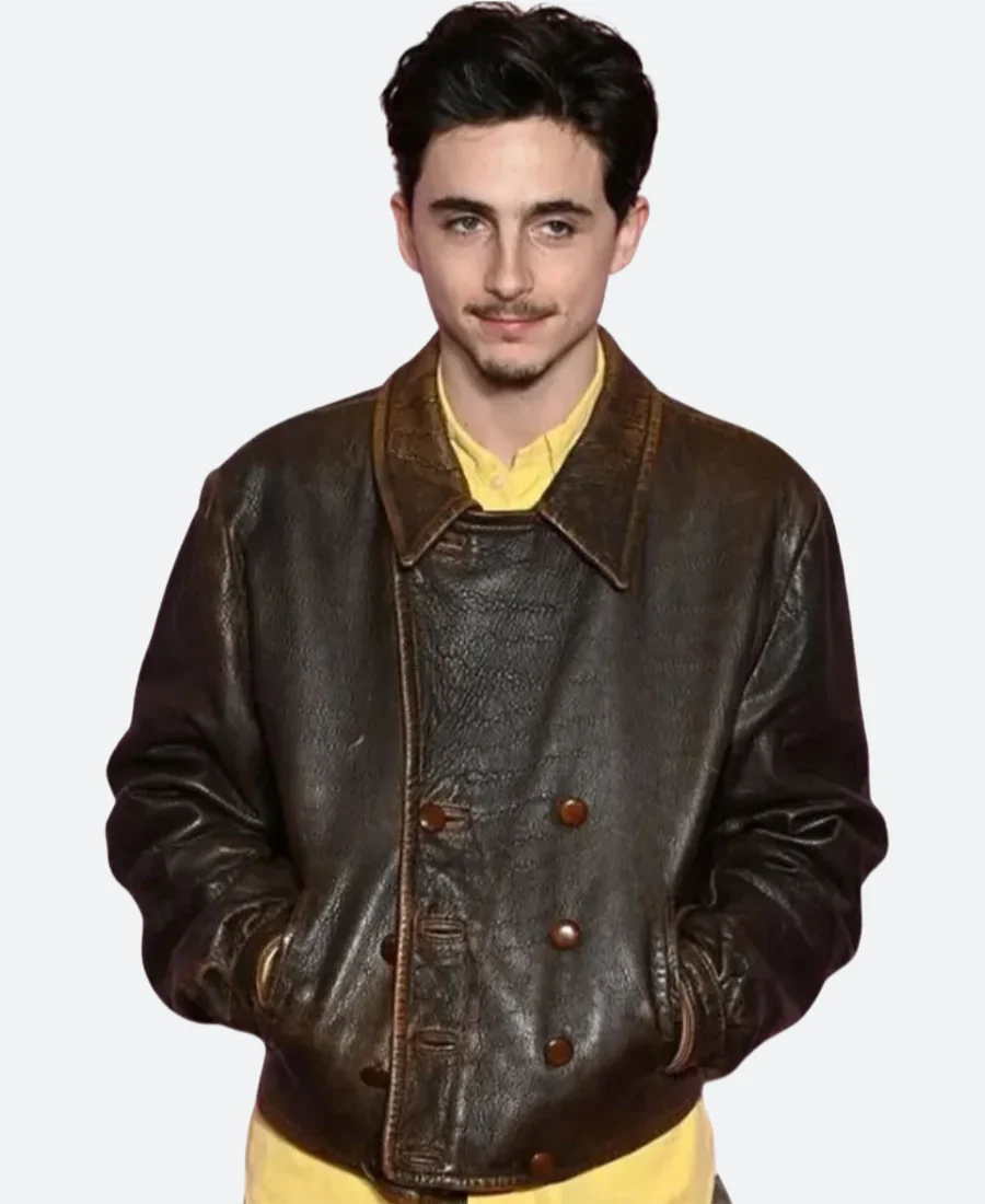 Timothee Chalamet 2025 Leather Jacket