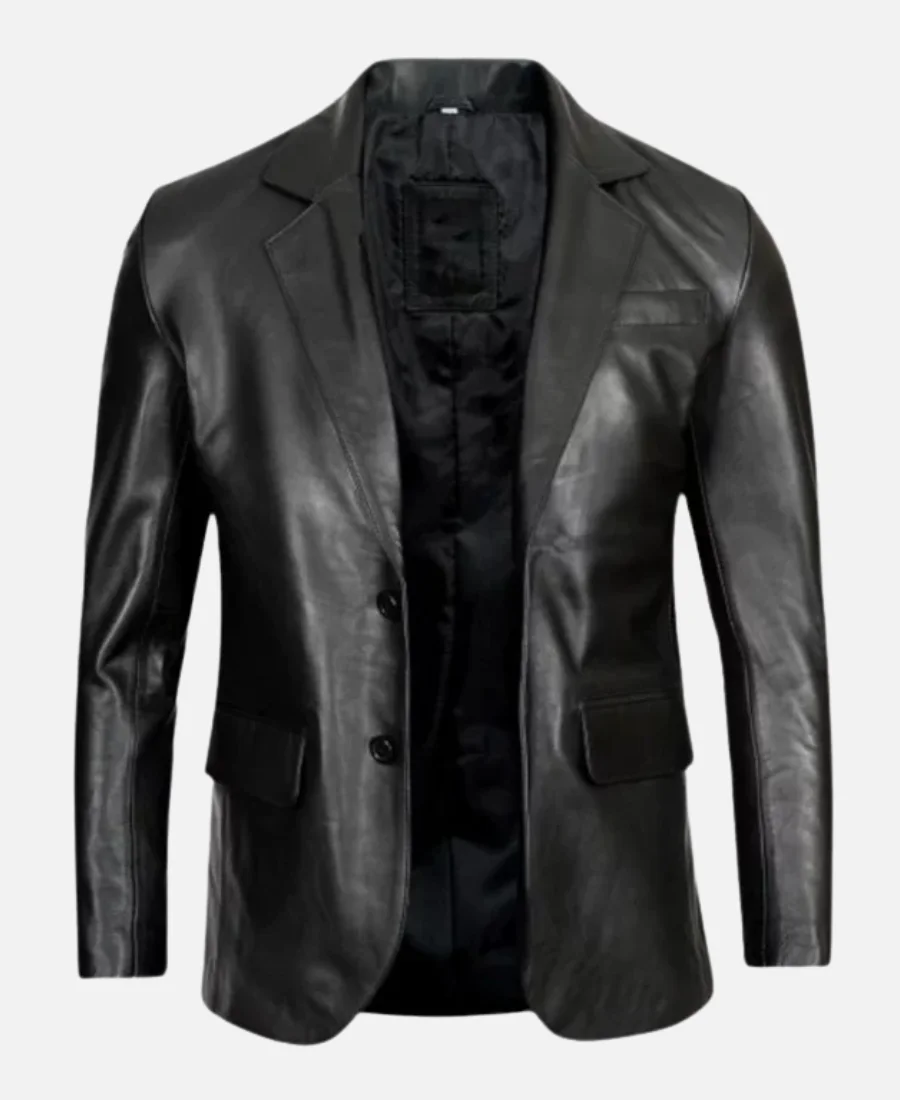Timothee Chalamet 31st Screen Actors Guild Awards Leather Blazer