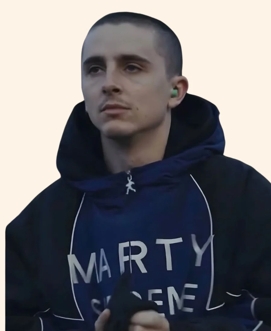 Timothée Chalamet Marty Supreme Jacket Front Zoom Image