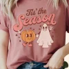 Tis' The Season Pumpkin Ghost Halloween T-Shirt