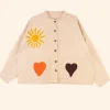 Today Georgia Haseldine Beige Sun Print Jacket Front
