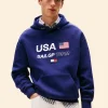 Tommy x US SailGP Team Hoodie Blue Front Image