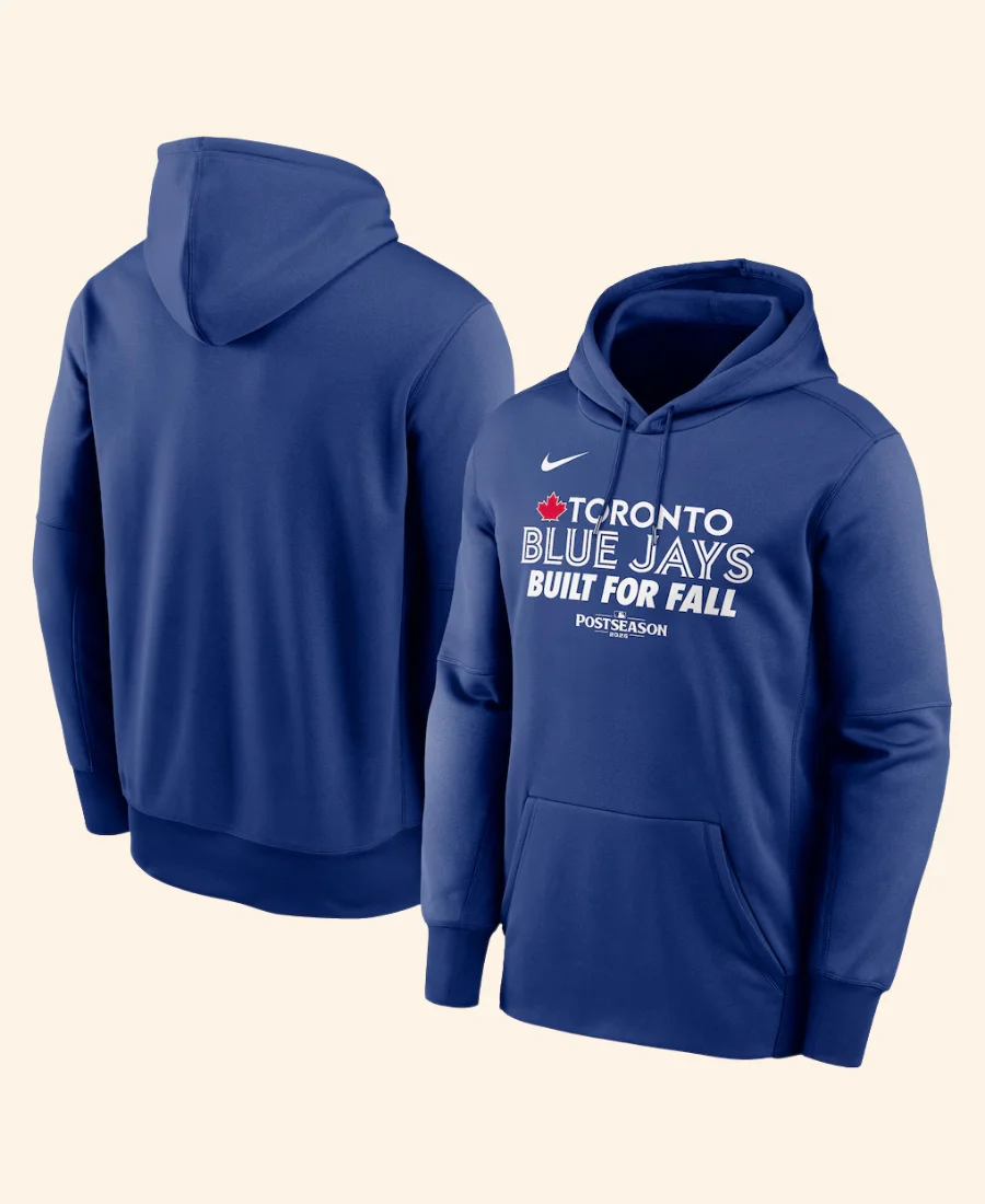 Toronto Blue Jays 2025 Postseason Hoodie Front And Back Image
