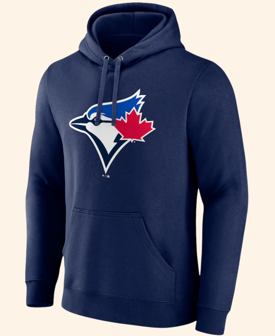 Toronto Blue Jays Navy Logo Pullover Hoodie Front Image