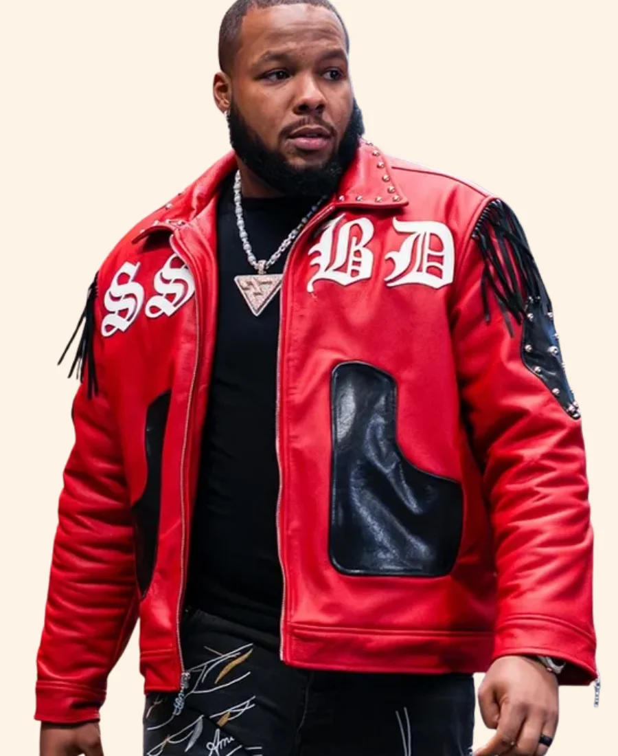 Toronto Blue Jays Vladimir Guerrero Jr. Red Leather Jacket