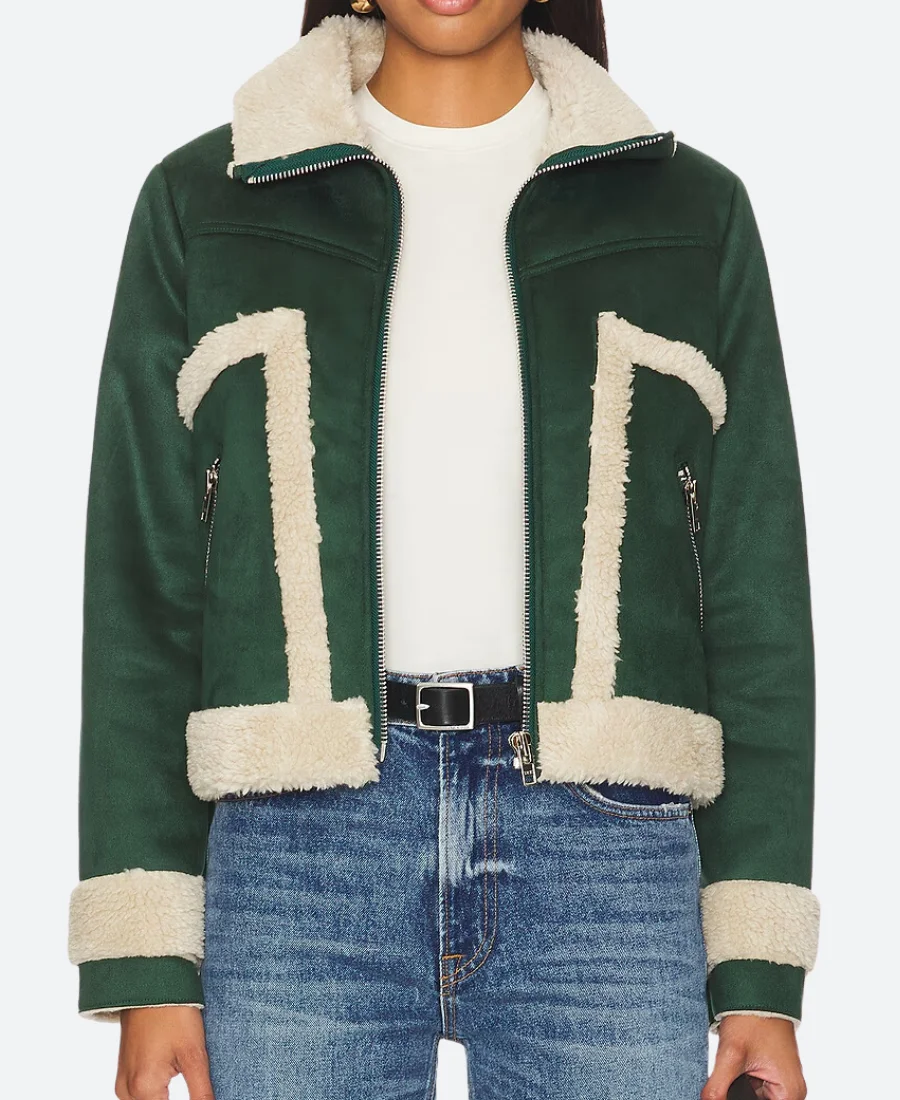 Trading Up Christmas Michelle Suede Leather Jacket
