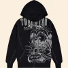 Trapstar x Ed Hardy DBD Hoodie Black Front Image