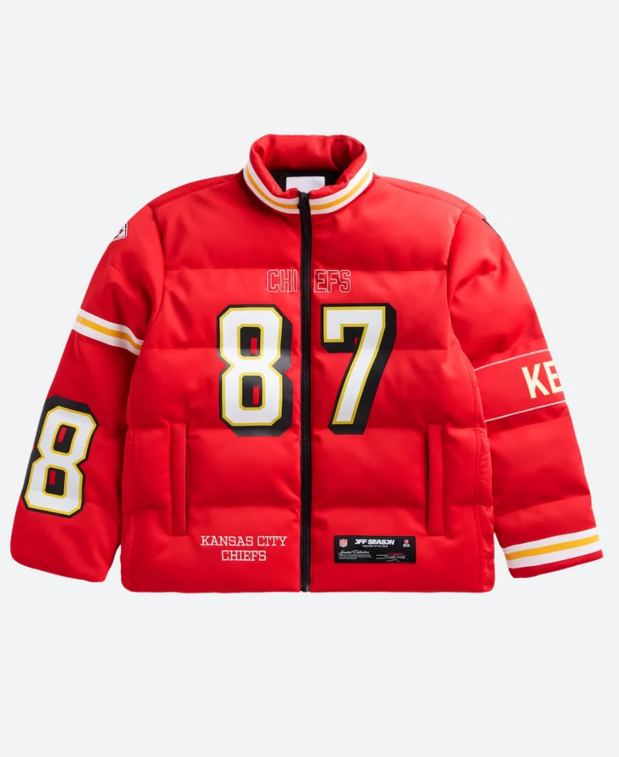 Travis Kelce KC Chiefs Off Season Puffer Jacket