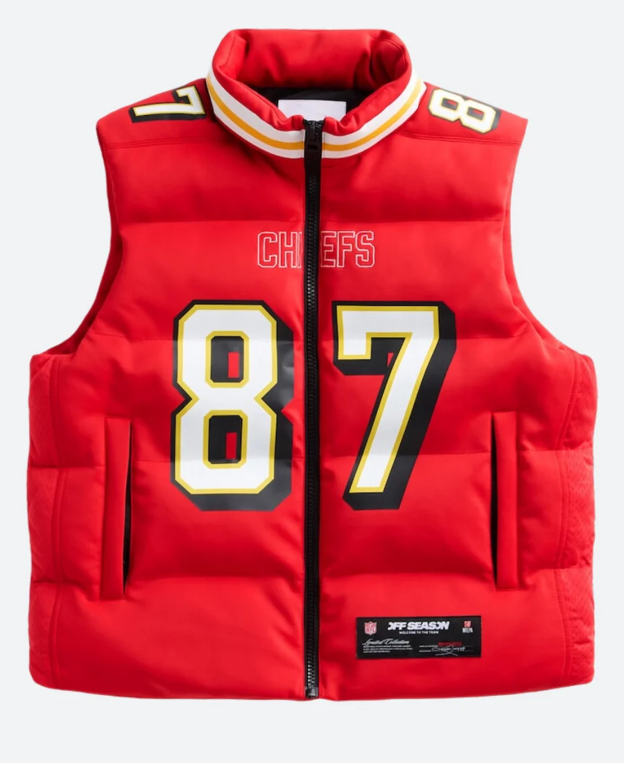 Travis Kelce KC Chiefs Off Season Puffer Vest
