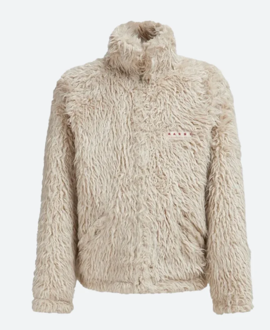 Travis Kelce MARNI Oat Shaggy Jacket