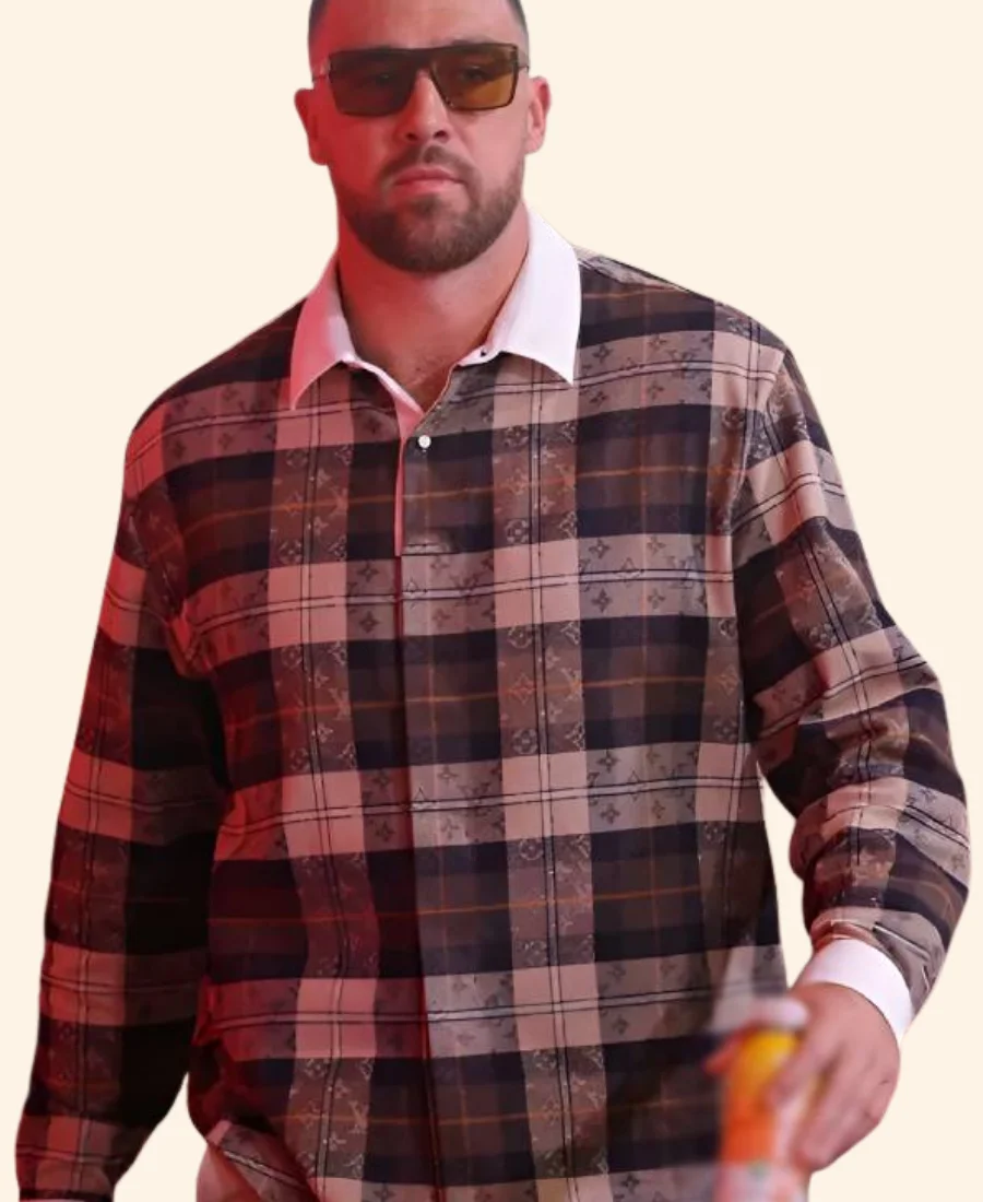 Travis Kelce Monogram Flannel Shirt