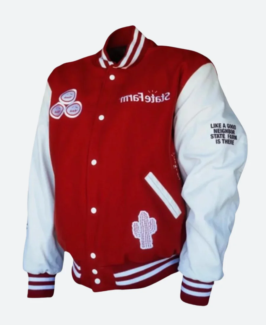 Travis Scott Cactus Jack X State Farm Varsity Jacket