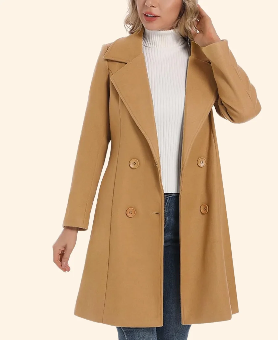 Twas The Text Before Christmas Addie Coat Front Image