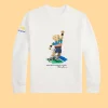 US Open Polo Bear Fleece Sweatshirt White Front Image