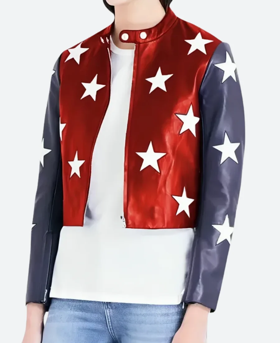 USA Independence Day Leather Jacket