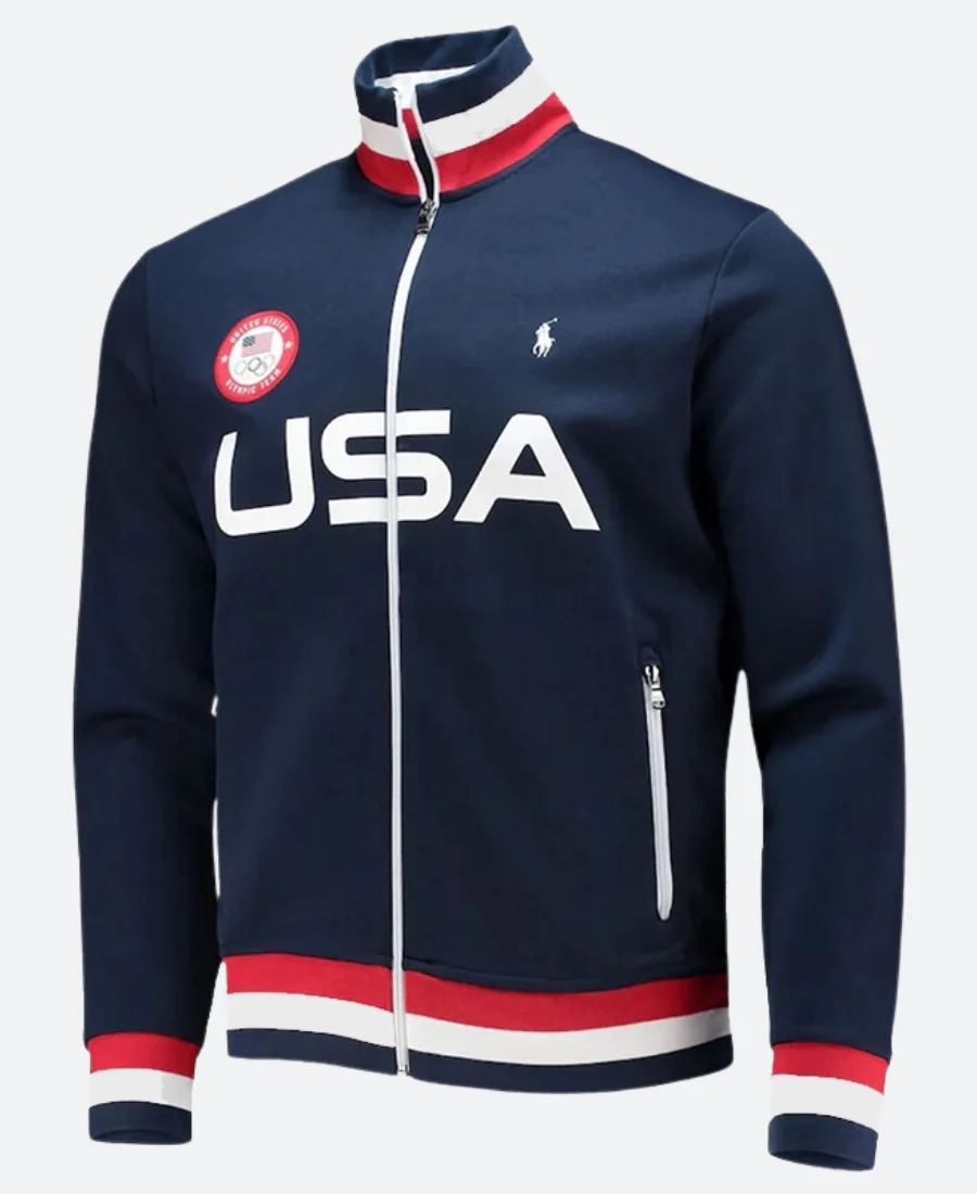 USA Olympic Blue Track Jacket