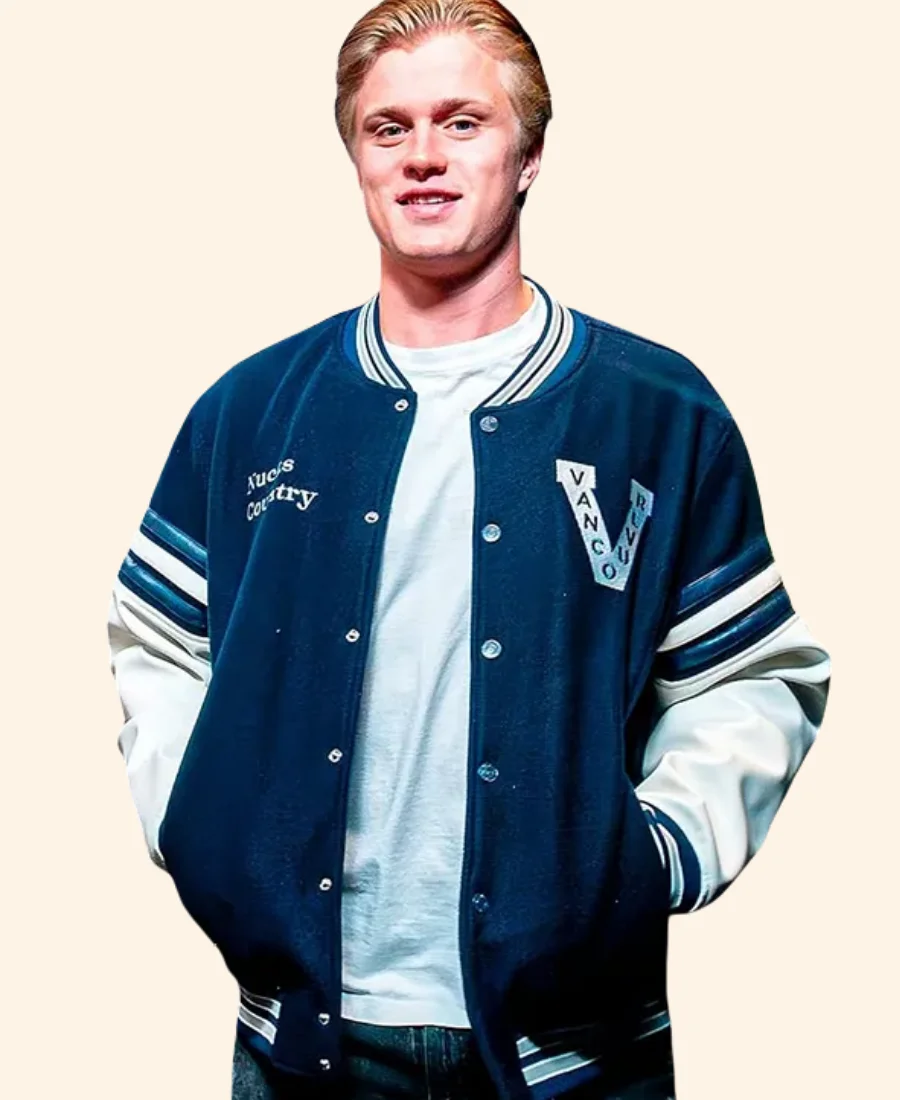 Vancouver Canucks Elias Pettersson Varsity Jacket full Image