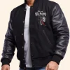 Venom Design Embroidery Varsity Jacket Front Image