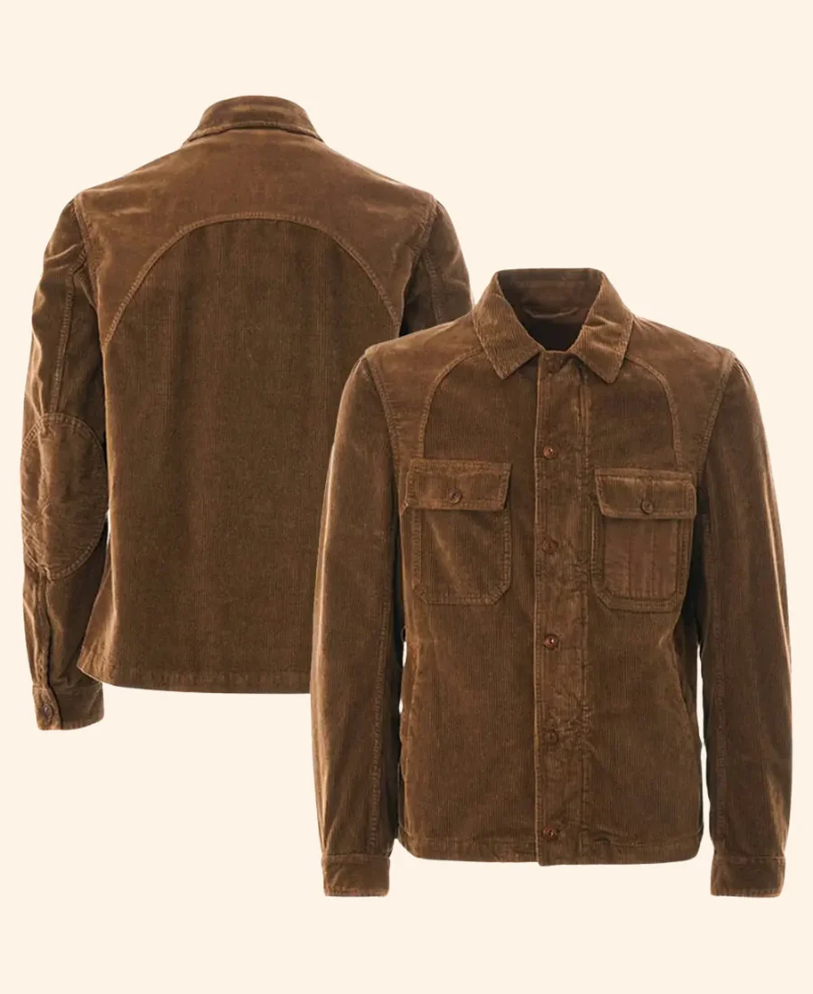 Virgin River S04 John Middleton Corduroy Jacket Front & Back Image