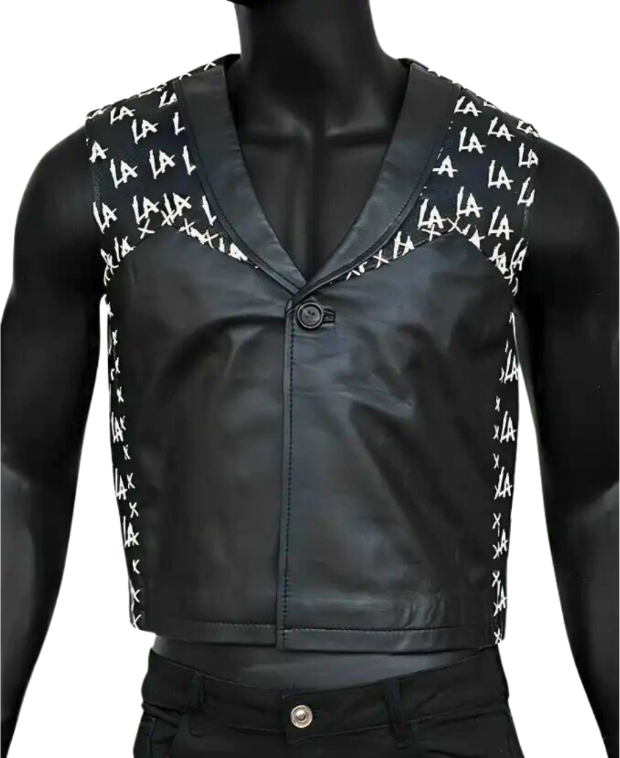 WWE LA Knight Leather Vest