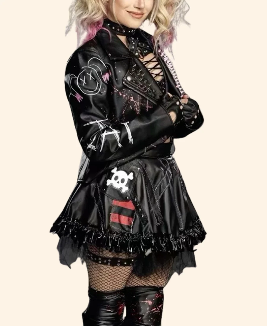 WWE SmackDown Alexa Bliss Leather Jacket Sleeve Image