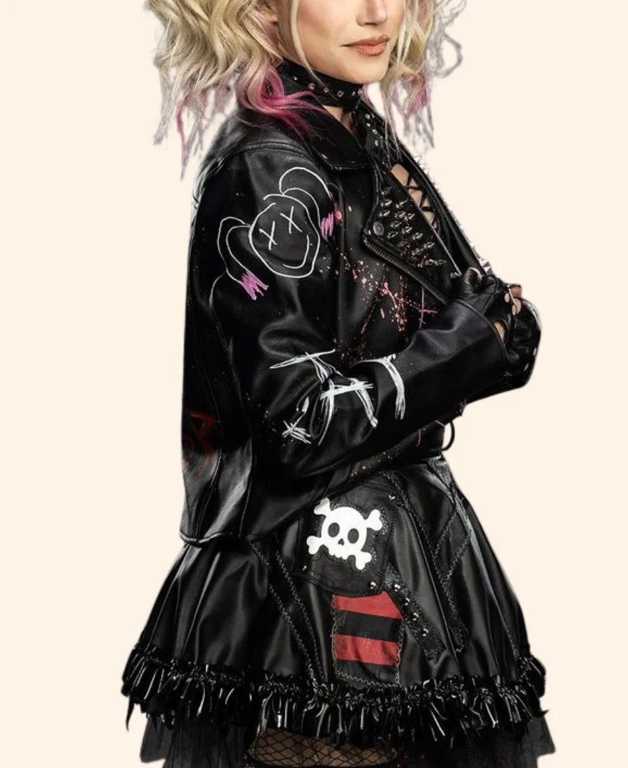 WWE SmackDown Alexa Bliss Leather Jacket Sleeves Image