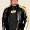 WWE Wrestler Hulk Hogan Leather Jacket Front Image