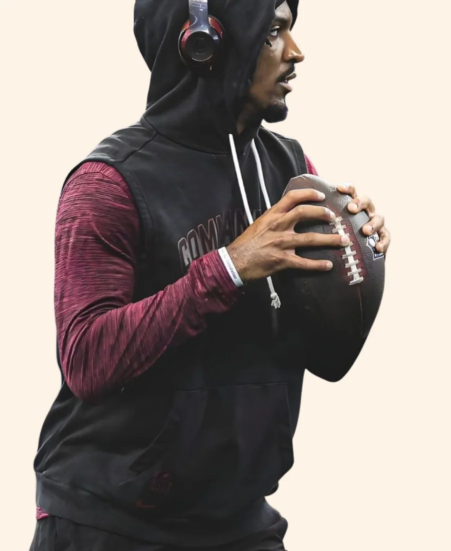 Washington Commanders Jayden Daniels Hoodie Arms Image