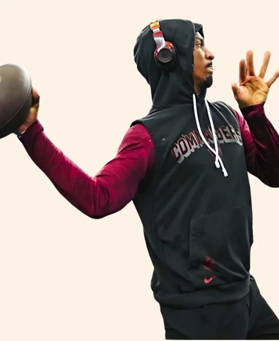 Washington Commanders Jayden Daniels Hoodie Full Image