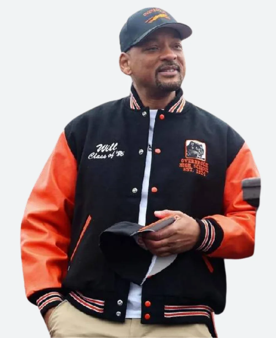 Will Smith Way Street Renaming Ceremony Letterman Varsity Jacket