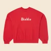 Willy Chavarria Diablo Hooligan Crewneck Sweatshirt Front Image
