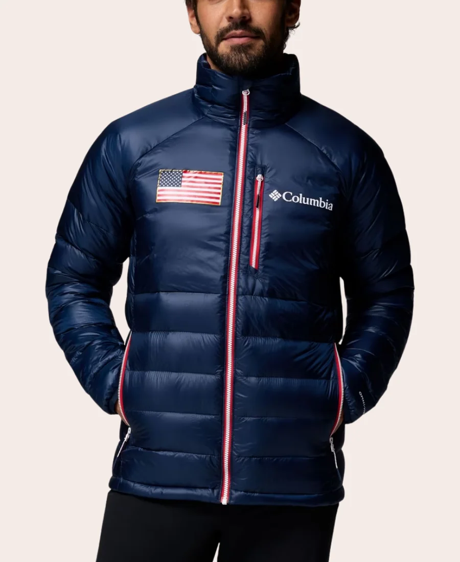 Winter Olympics 2026 Columbia USA Puffer Jacket Front Image